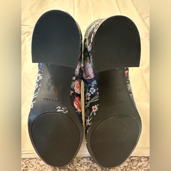 Indigo Rd Floral Embroidered Block Heel Ankle Boots Bootie Boho – Women's 7 - Picture 5 of 7